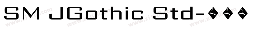 SM JGothic Std字体转换